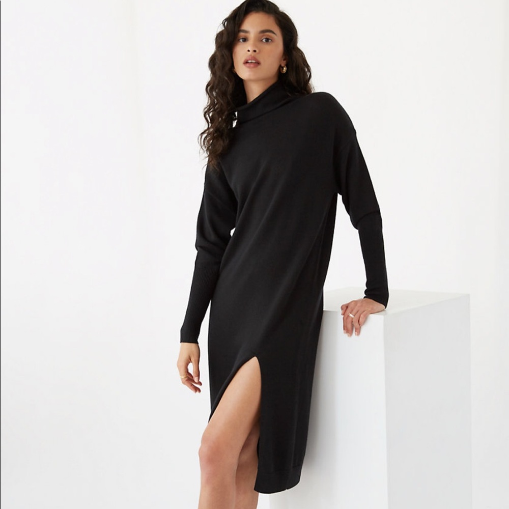 NWT Aritzia Wilfred Cyprie Sweater Dress in Black